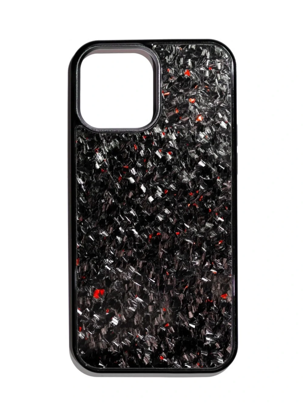 Stealth Carbon Fiber iPhone 13 Pro Max ForgedArmor™ - Ruby Red